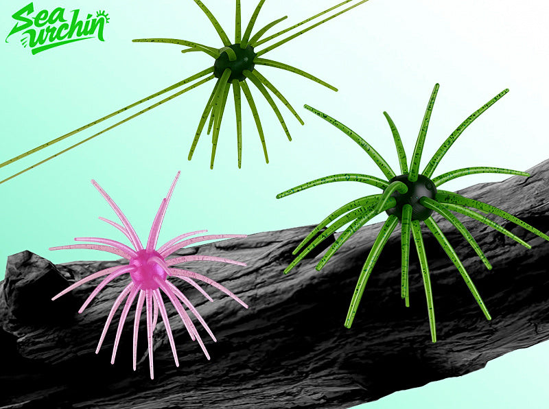 Floating Sea Urchin Soft Bait, TPE, 6.5–10.5 cm (2.6–4.1 in) – product photo