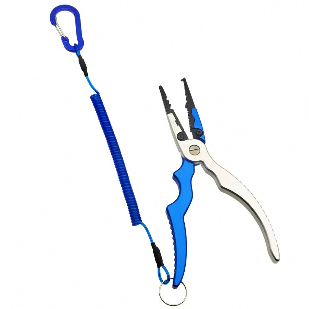 Fishing Pliers Lanyard, Coiled Steel Wire Tether, 1–3 m