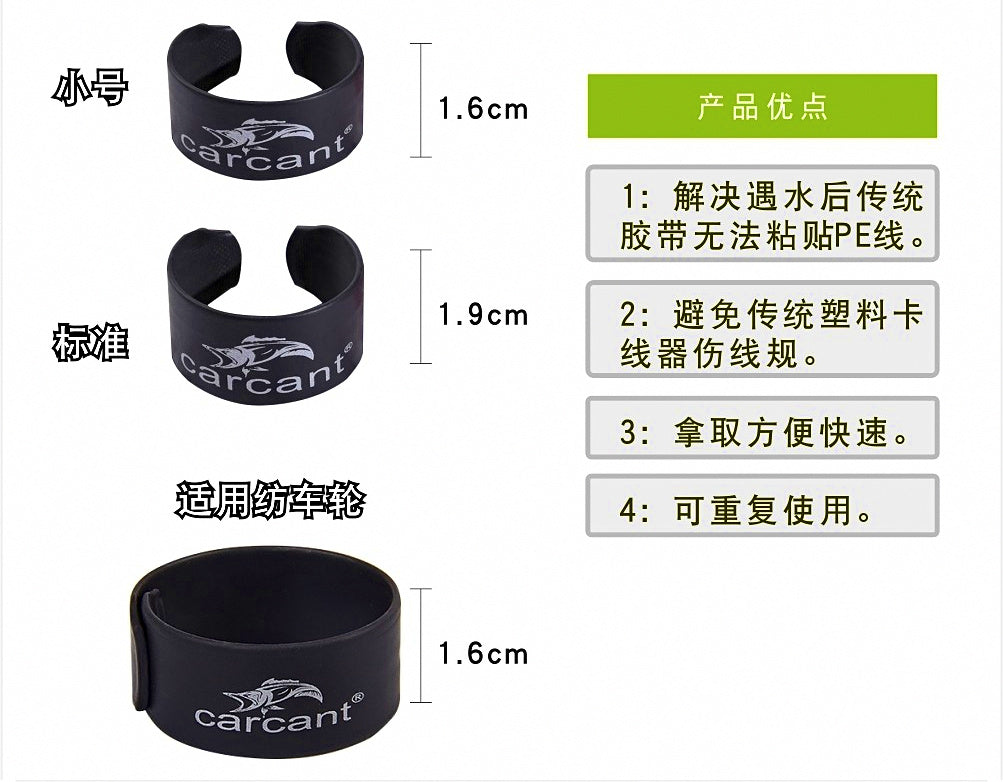 Reel Line Clip Sticker for Baitcaster & Spinning Reels – product photo