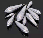 Willow Leaf Lead Sinker, Stainless Ring, 0.18–17.6 oz (5–500 g) – product photo