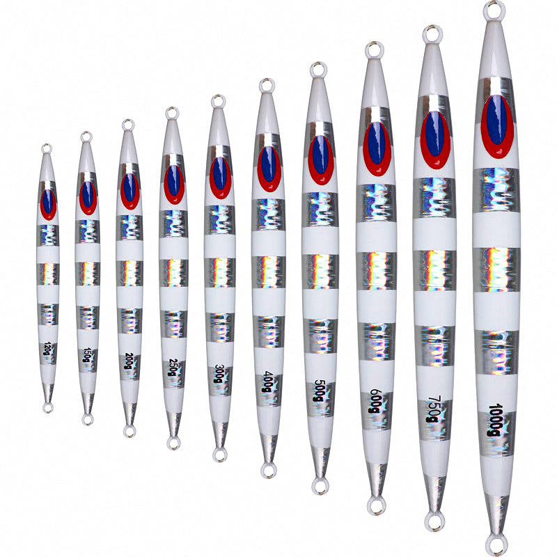 Laser Glow Stripe Metal Jig, 120–1200 g (4.2–42.3 oz) – product photo