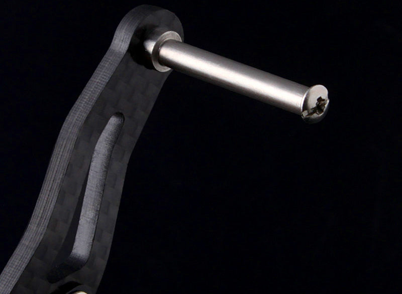 Carbon Fiber Double Knob Reel Handle for Baitcasting Reels – product photo