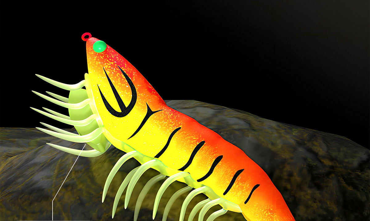 Glow Shrimp Squid Jig with Rattle, 14–24 g (0.5–0.85 oz) – product photo