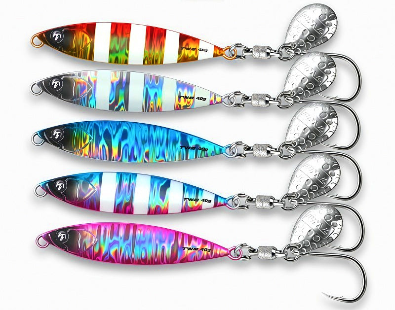 Metal Jig with Spinner Blade & Single Hook, 40–120 g (1.4–4.2 oz) – product photo