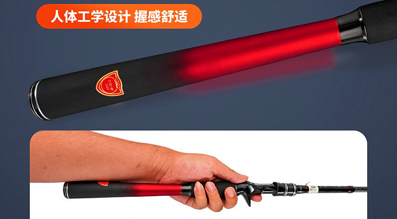 Telescopic Carbon Travel Rod, 5-Piece, 2.1–3.6 m (6.9–11.8 ft) – product photo