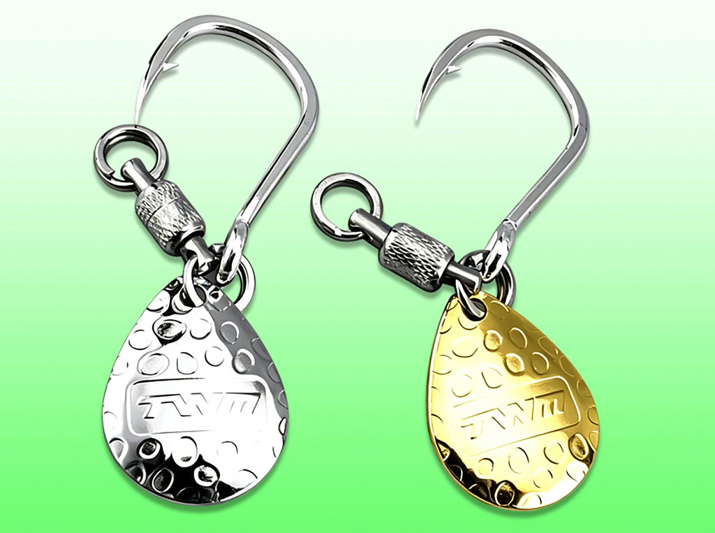 Rotating Spinner Hook with Bearing, #1–4/0, Gold/Silver – product photo