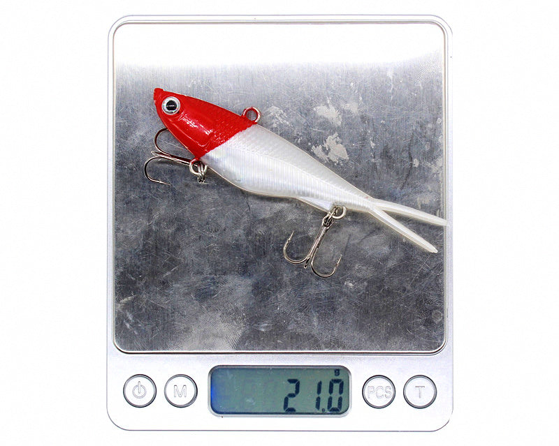 Forked Tail Lead-Head Soft Vibe Swimbait, PVC, 16 Colors – product photo