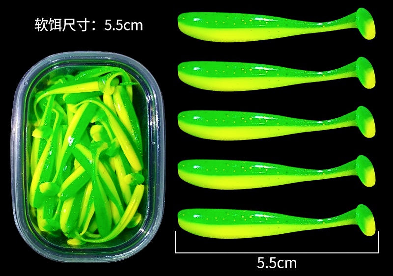 Paddle Tail Soft Swimbaits Box Set, 5.5-7 cm (2.2-2.8 in) – product photo