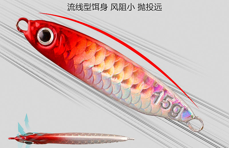 Fish Scale Pattern Metal Jig, 7–30 g (0.25–1.06 oz) – product photo