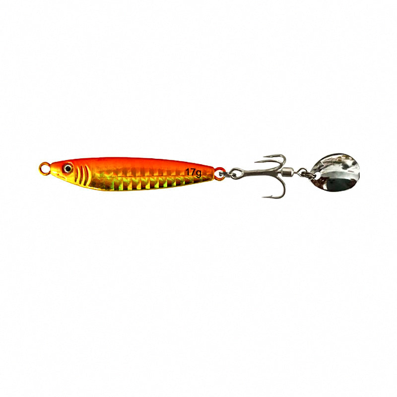 S-Shape Metal Casting Jig with Spinner Blade, 7–40 g (0.2–1.4 oz)