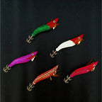 Glow Wood Shrimp Squid Jig, Size 2.2 (Egi Style), Multicolor – product photo