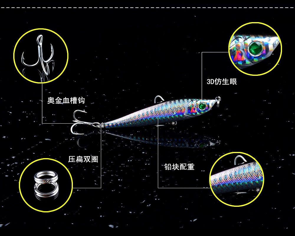 Sinking Pencil Lure, 6.5–9.5 cm (11–21 g / 0.39–0.74 oz) – product photo
