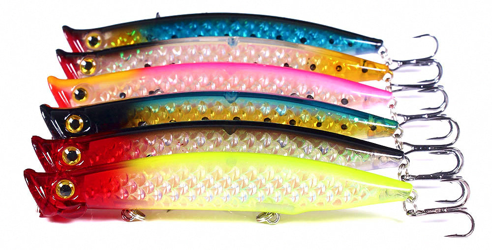 Topwater Popper Lure, 11 cm (4.3 in), 13 g (0.46 oz) – product photo