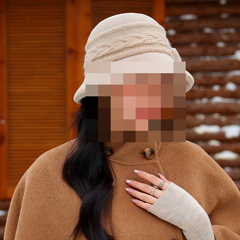 Women's Bow Bucket Hat, Fall/Winter, Adjustable One Size – product photo