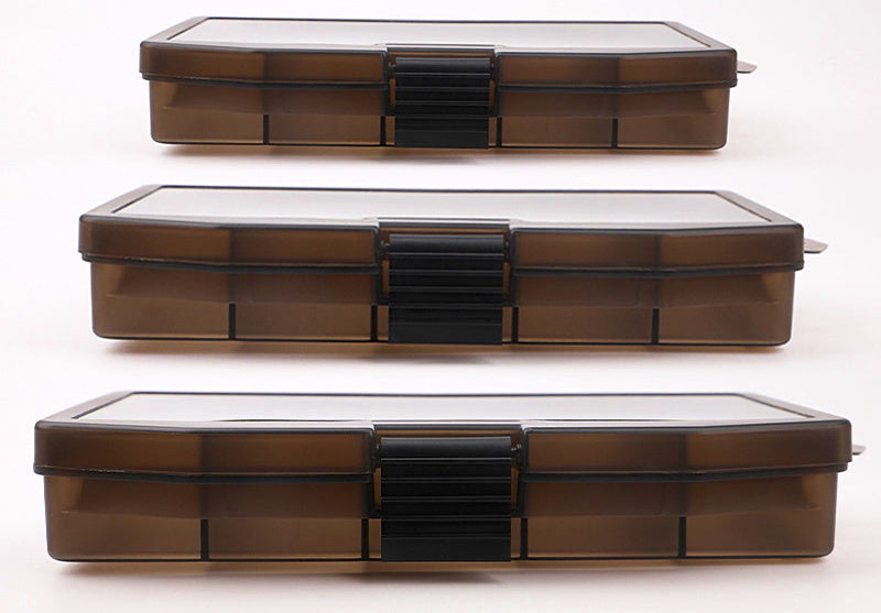 5-Compartment Snap-Latch Plastic Tackle Box, 3 Sizes – product photo