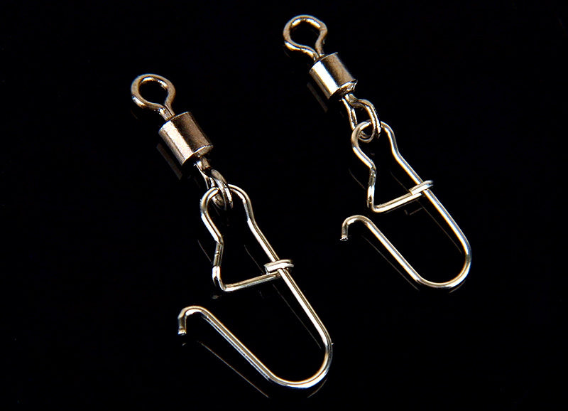 Stainless Steel Fishing Snaps, Reinforced Safety Pin Style – product photo