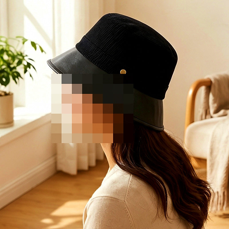 Polyester Bucket Hat, Wide Brim, Adjustable & Foldable – product photo