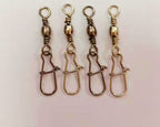 Black Barrel Swivel with Interlock Snap, Sizes 1–14 – product photo
