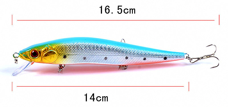 Floating Minnow Hard Bait, 14 cm / 23 g (5.5 in / 0.8 oz) – product photo