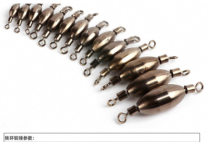 Copper Figure-8 Swivel Sinker, Sizes 0.3–5 – product photo