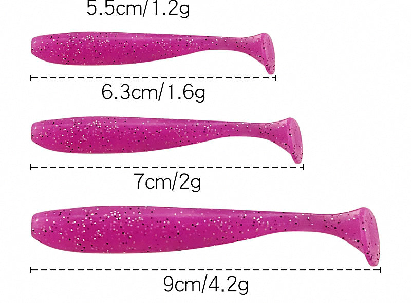 T-Tail Soft Plastic Swimbait, Bulk 500 g (17.6 oz) Pack – product photo
