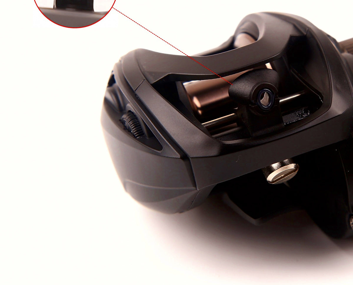 Reinforced Baitcasting Reel, Brass Gears, Saltwater – product photo