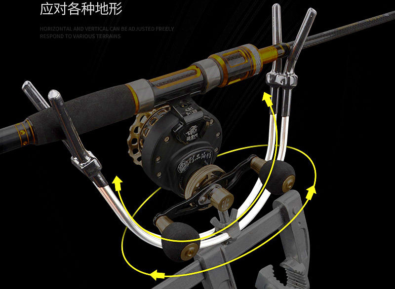 Stainless Steel Clamp-On Fishing Rod Holder, 35 cm (13.8 in) – product photo