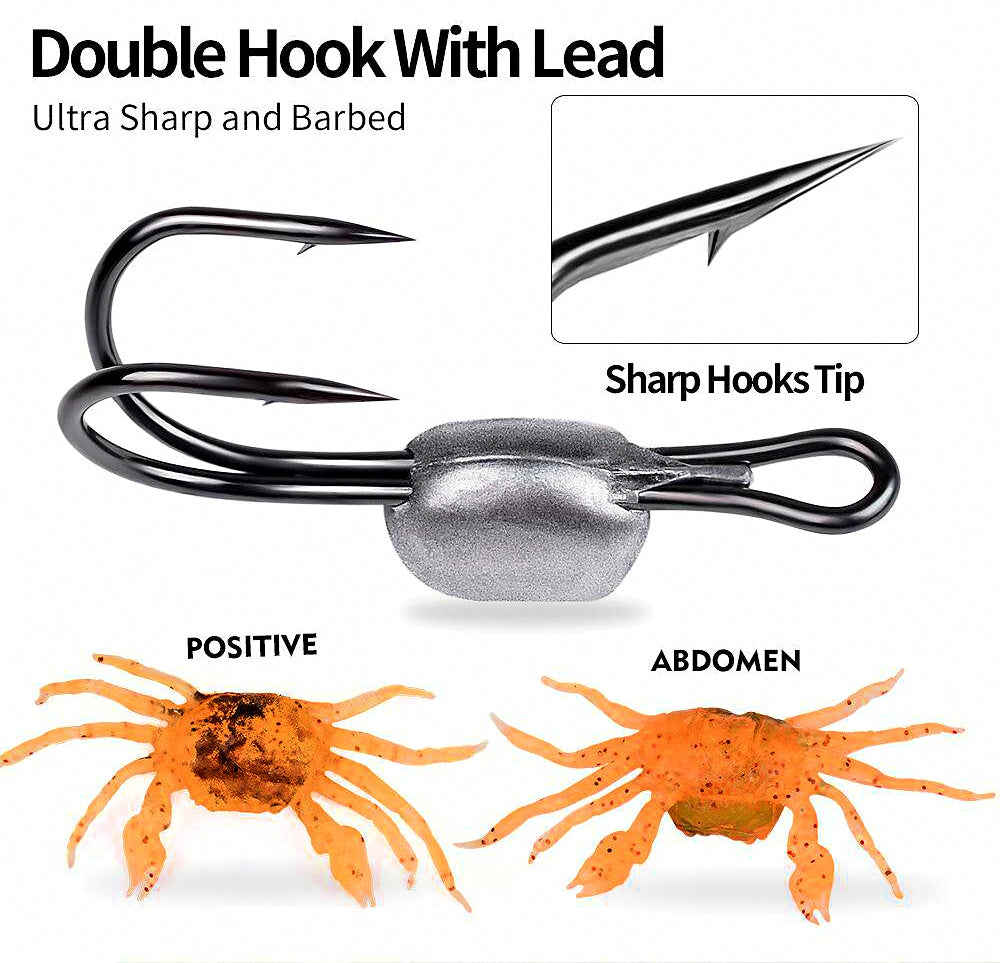 Sinking Crab Soft Bait with Hook, 32.5 g (1.15 oz) – product photo