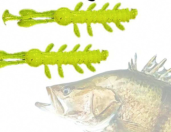 Soft Shrimp Lure with T-Tail and Beads, Pack Options – product photo