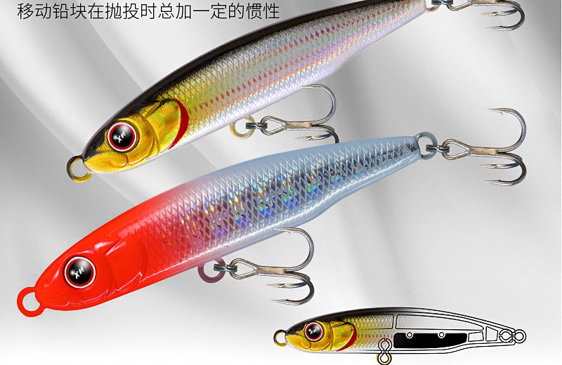 Mini Sinking Pencil Lure, 3.8–5.8 g (0.13–0.20 oz) – product photo