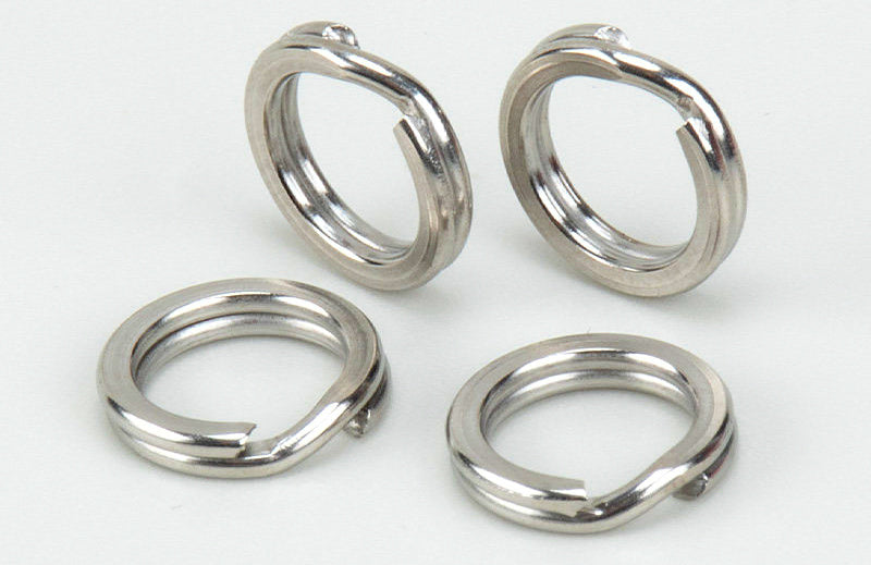 304 Stainless Steel Split Rings, Flat Double Ring, 25 pcs – product photo