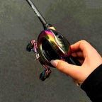 3D Textured Baitcasting Reel Wrap Film, Left or Right Hand – product photo