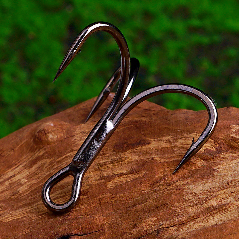 Barbed Treble Hooks, High Carbon Steel, Sizes 3/0–18 – product photo