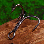 Barbed Treble Hooks, High Carbon Steel, Sizes 3/0–18 – product photo