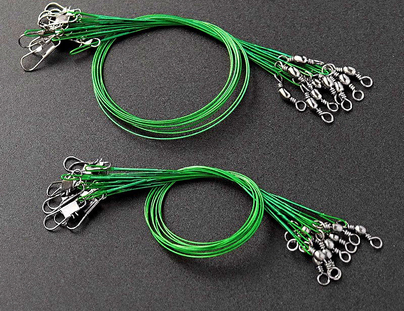 Steel Wire Leaders with Pin Snap, 15–25 cm (5.9–9.8 in) – product photo