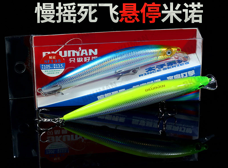 Suspending/Floating Minnow Lure, 70–105 mm, 6.5–13.5 g (0.2–0.5 oz) – product photo