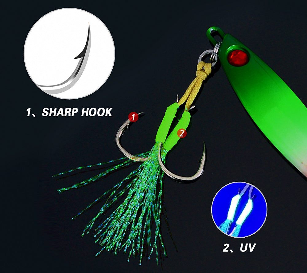Red Eye Metal Casting Jig with Hook, 20–60 g (0.7–2.1 oz) – product photo