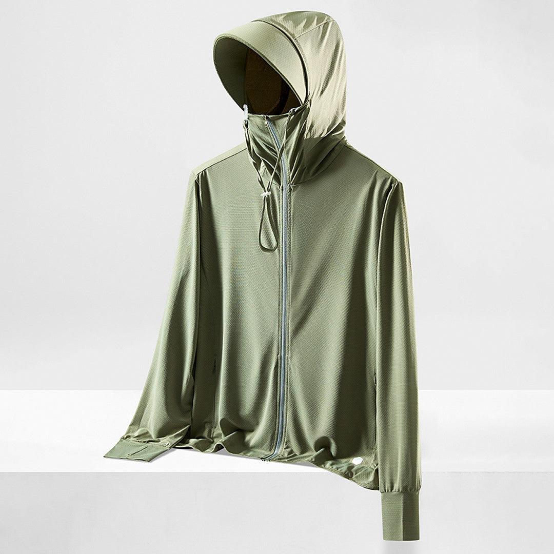 UPF 50+ Hooded Fishing Sun Shirt, Quick-Dry, Men's & Women's – product photo