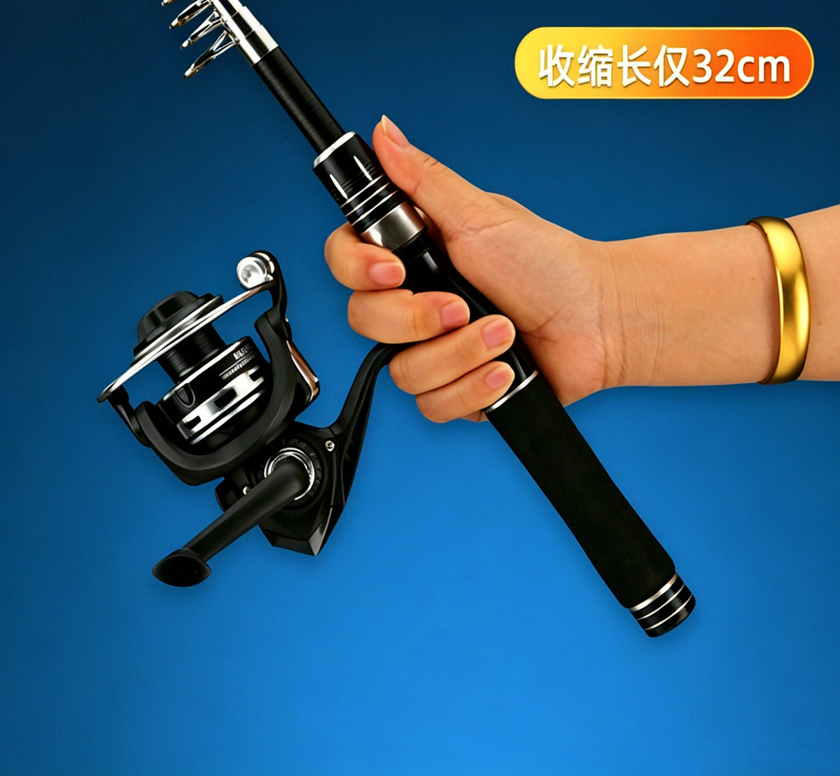 Telescopic Carbon Fishing Rod, 1.6–2.7 m (5.2–8.9 ft) – product photo