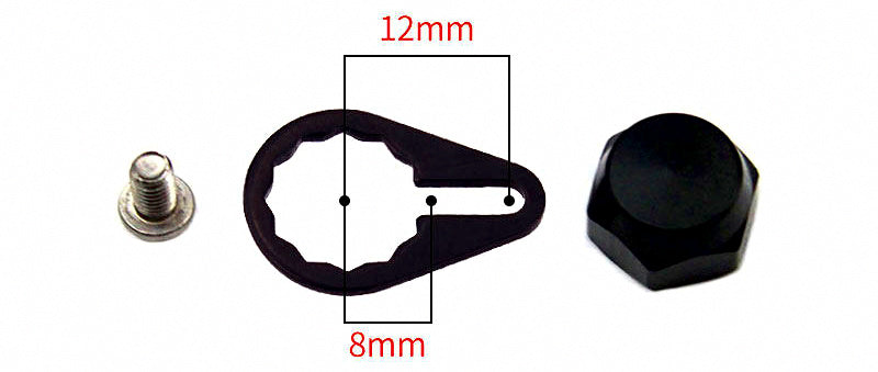 Baitcasting Reel Handle Anti-Loosening Plate & Nut – product photo