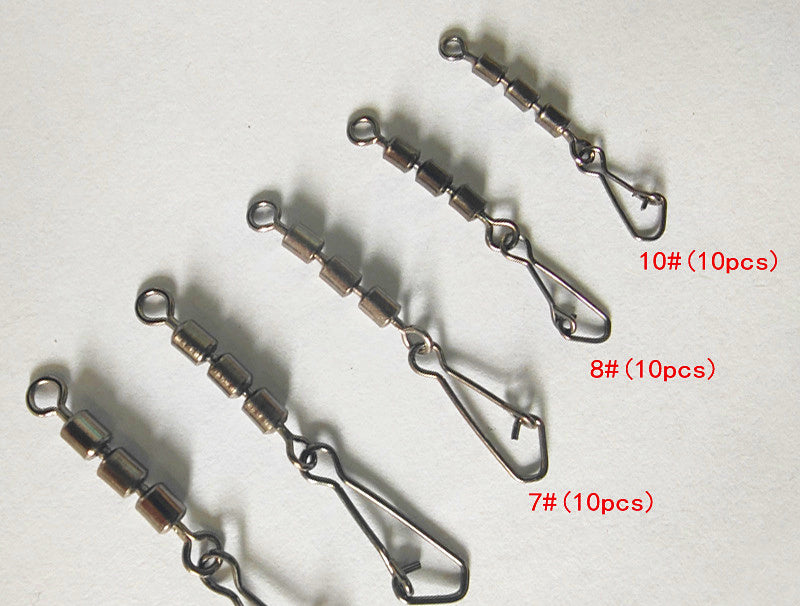 Stainless Steel Snap & Split Ring Connector Set, 50 pcs – product photo