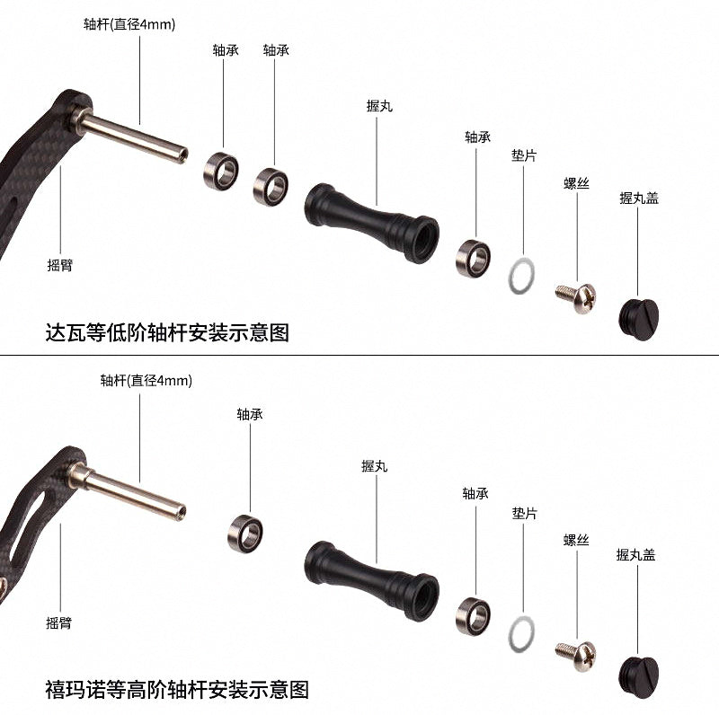 Aluminum Baitcasting Reel Handle Knob, Single Piece – product photo
