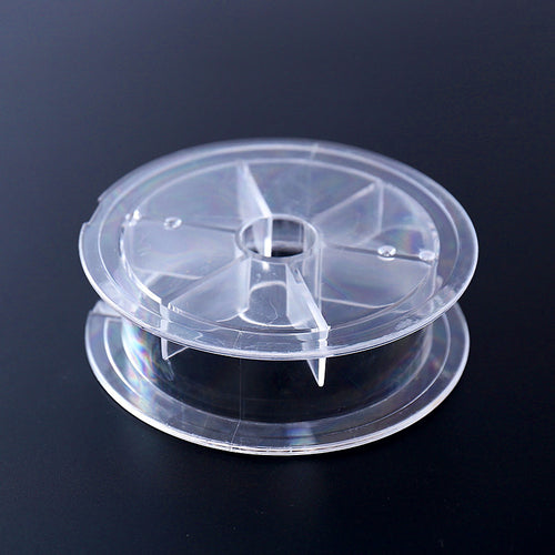 Clear Plastic Empty Line Spool Bobbin, 3 Sizes – product photo