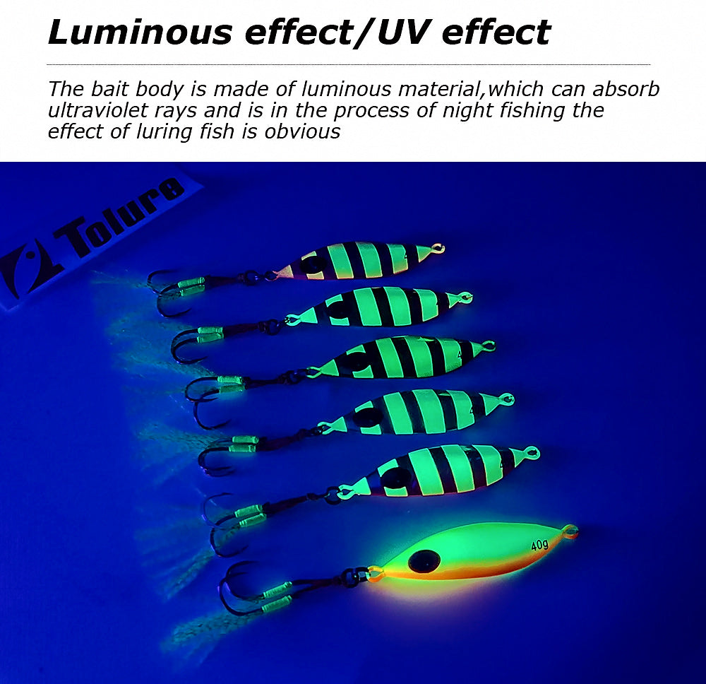 Glow Slow Pitch Jig, 20–150 g (0.7–5.3 oz) – product photo