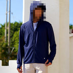 UPF 50+ Hooded Sun Protection Fishing Jacket, Men & Women – product photo