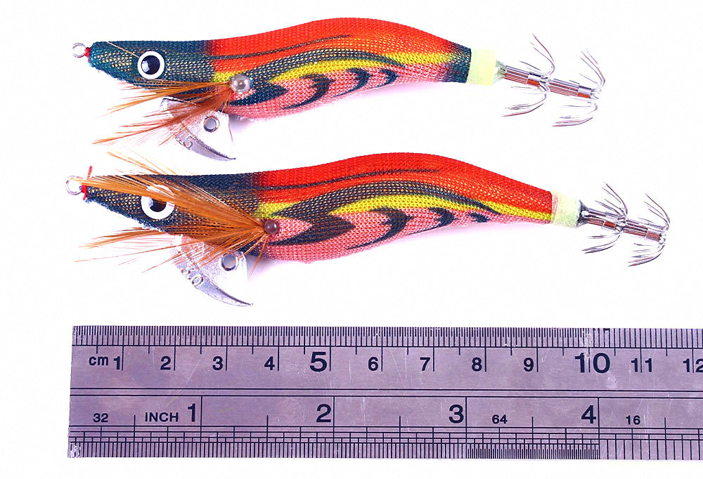 Glow Wood Shrimp Squid Jig, 12.2–20 g (0.43–0.71 oz) – product photo