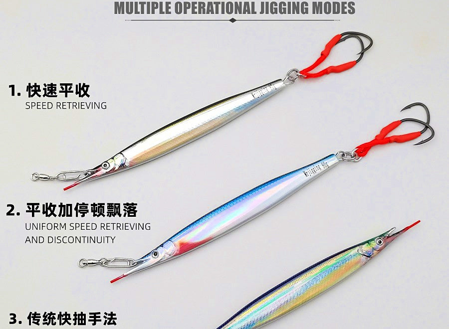 Metal Jig Saltwater Jigging Lure, 30–120 g (1.1–4.2 oz) – product photo