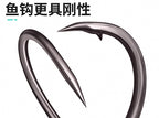 High Carbon Steel Teflon Coated Barbed Hooks, Size 2–8 – product photo