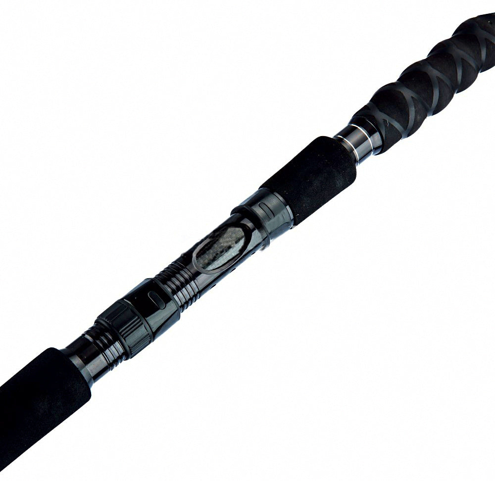 3-Piece Carbon Boat Rod, 1.8–2.4 m (5.9–7.9 ft), Black – product photo