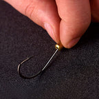 Pre-Tied Wire Snelled Single Hooks, 10 Pack – product photo